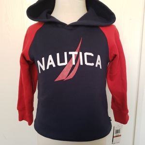 Boys sweater Nautica size 3 Blue /red hoodie